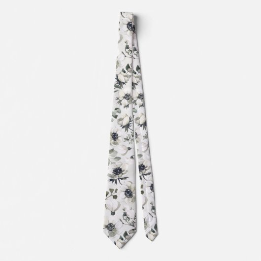 Grüne Eukalyptus-Hochzeit Krawatte (Vorderseite)