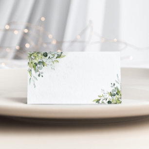Grüne Eukalyptus Hochzeit Platzkarten