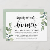 Grüne Eukalyptus, Hochzeitsfeier Einladung (Vorne/Hinten)