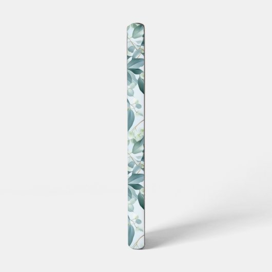 Grüne Eukalyptus im Weichtöner-Stil Samsung Galaxy Hülle (Linke Seite)