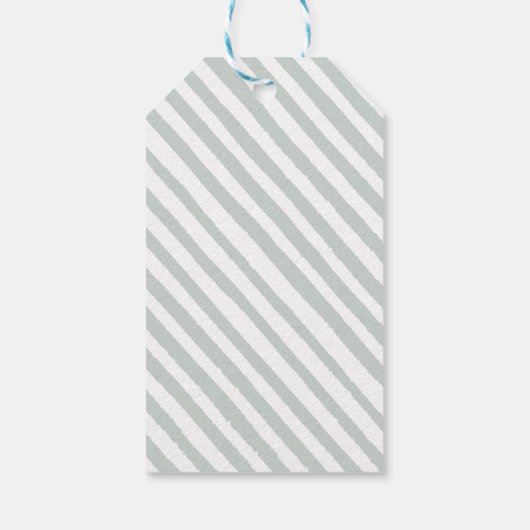 Grüne Eukalyptus-Junge Dusche danke Anhänger (Rückseite)