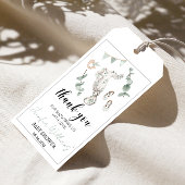 Grüne Eukalyptus-Junge Dusche danke Anhänger