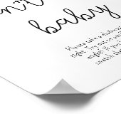 Grüne Eukalyptus - Kein Baby Poster (Ecke)