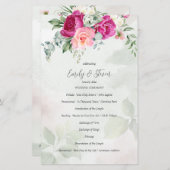 Grüne Eukalyptus magenta Blume (Vorne/Hinten)