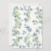 Grüne Eukalyptus Niedlich Koala Taufe Christening Einladung (Rückseite)