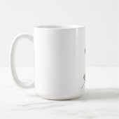 Grüne Eukalyptus-Pastell-Blätter Bettwäsche Kaffeetasse (Links)