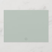 Grüne Eukalyptus-Pflanze Einfach Moderne Stationär Dankeskarte (Rückseite)