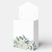 Grüne Eukalyptus-Rosen personalisiert Geschenkschachtel (Geöffnet)