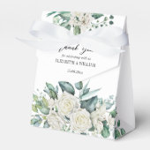 Grüne Eukalyptus-Rosen personalisiert Geschenkschachtel (Vorderseite)