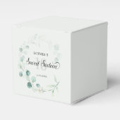 Grüne Eukalyptus Rustikales Süße 16 Geschenkschachtel (Vorderseite)