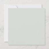 Grüne Eukalyptus-Script-Hochzeit Einladung (Rückseite)