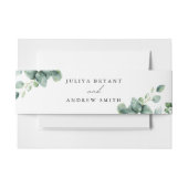 Grüne Eukalyptus-Skript Einladungsbanderole (Vorderseite Beispiel)