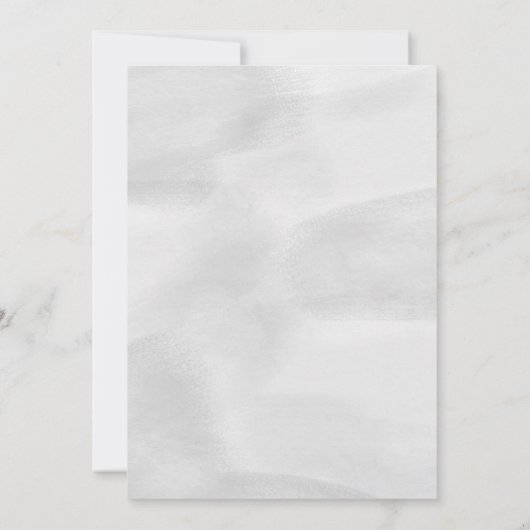 Grüne Eukalyptus und weiße Blumenhochzeit Einladung (Rückseite)