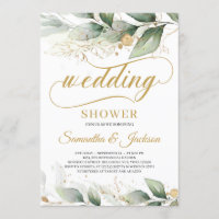 Grüne Eukalyptus verlasse Gold Polterabend