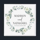 Grüne Eukalyptus Verlasse Grüne Botanische Hochzei Magnet<br><div class="desc">Das sind grüne Eukalyptus-Blätter Grüne Botanische Hochzeitsmagneten!</div>