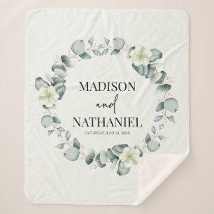 Grüne Eukalyptus Verlasse Grüne Botanische Hochzei Sherpadecke