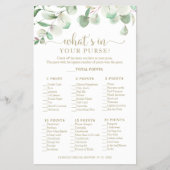 Grüne Eukalyptus Was ist in deinem Handspiel? Flyer (Vorne)