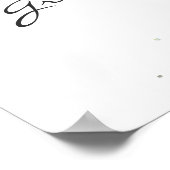 Grüne Eukalyptus Wedding Begrüßungszeichen Poster (Ecke)