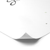 Grüne Eukalyptus Wedding Begrüßungszeichen Poster (Ecke)