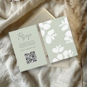 Grüne Eukalyptus Wedding RSVP Karte