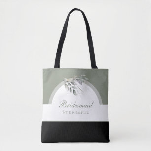 Grüne Eukalyptus Wedding Tote Bag Tasche
