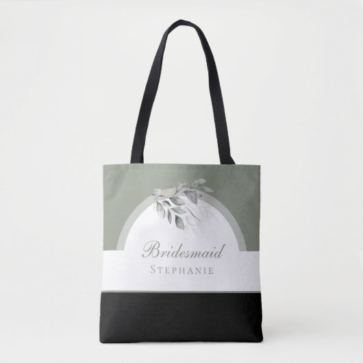 Grüne Eukalyptus Wedding Tote Bag Tasche (Vorderseite)