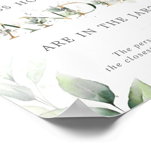 Grüne Eukalyptus Wie viele Kanadier sprechen Poster (Ecke)