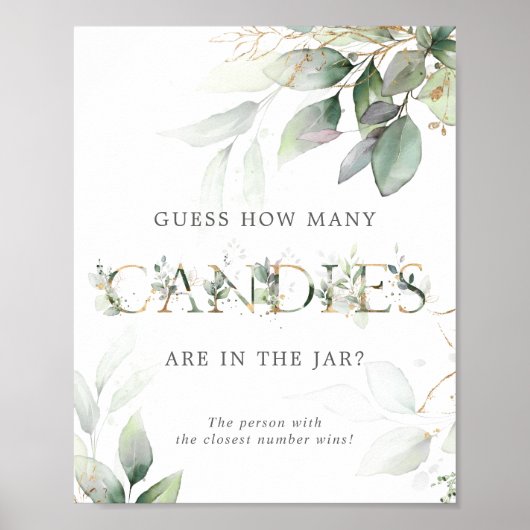 Grüne Eukalyptus Wie viele Kanadier sprechen Poster (Vorne)