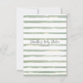 Grüne Eukalyptus Wir können frühzeitig Baby Dusche Dankeskarte (Rückseite)