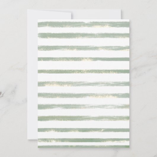 Grüne Eukalyptus Wir können frühzeitig Baby Dusche Einladung (Rückseite)