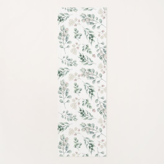 Grüne Eukalyptus Yogamatte (Vorderseite)