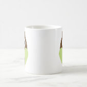 Grüne Eule Kaffeetasse (Mittel)