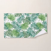 Grüne exotische Blätter Badhandtuch Set (Handtuch)