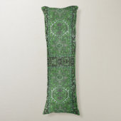 Grüne exotische persische Wolldecke-Wiedergabe, Seitenschläferkissen (Vorderseite Vertikal)