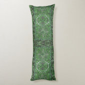 Grüne exotische persische Wolldecke-Wiedergabe, Seitenschläferkissen (Rückseite (Vertikal))