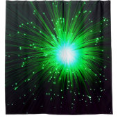 Grüne Explosion Duschvorhang (Vorderseite)