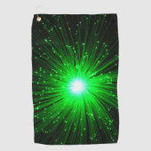 Grüne Explosion Golfhandtuch (Vorderseite)