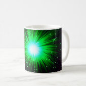 Grüne Explosion Kaffeetasse (VorderseiteRechts)