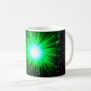 Grüne Explosion Kaffeetasse