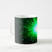 Grüne Explosion Kaffeetasse (Vorderseite Links)