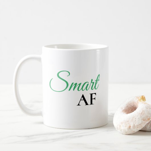 Grüne Expression-Anweisung für den intelligenten A Kaffeetasse (Mit Donut)