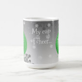 Grüne Extravagante Weihnachtsschmuck Tasse (Mittel)