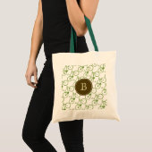 grüne Fahrräder mit Monogramm Tragetasche (Vorderseite (Produkt))
