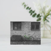 Grüne Fahrradkarte Postkarte (Stehend Vorderseite)