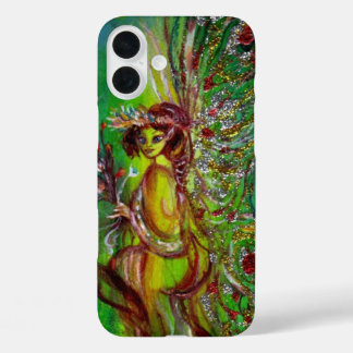 GRÜNE FAIRE IN DER NACHT Fantasy iPhone 16 Plus Hülle