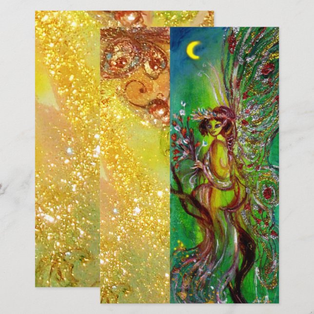 GRÜNE FAIRE IN MOONLIGHT Fantasy (Vorne/Hinten)