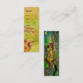GRÜNE FAIRE MIT GOLDFLORALEN GLITZERN IN MONLIGHT MINI VISITENKARTE (Vorne/Hinten)