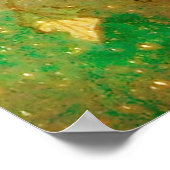 GRÜNE FAIRE MIT GOLDFLORALEN GLITZERN IN MONLIGHT POSTER (Ecke)