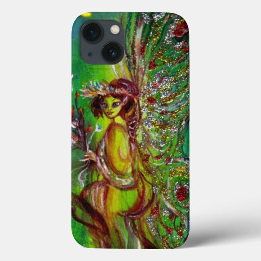 GRÜNE FAIRE MIT GOLDGLITZERN IN MOONLIGHT Case-Mate iPhone HÜLLE (Rückseite)