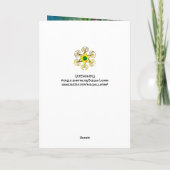 GRÜNE FAIRE UND GOLDFLORALE GLITZERN erholen sich  Karte (Rückseite)